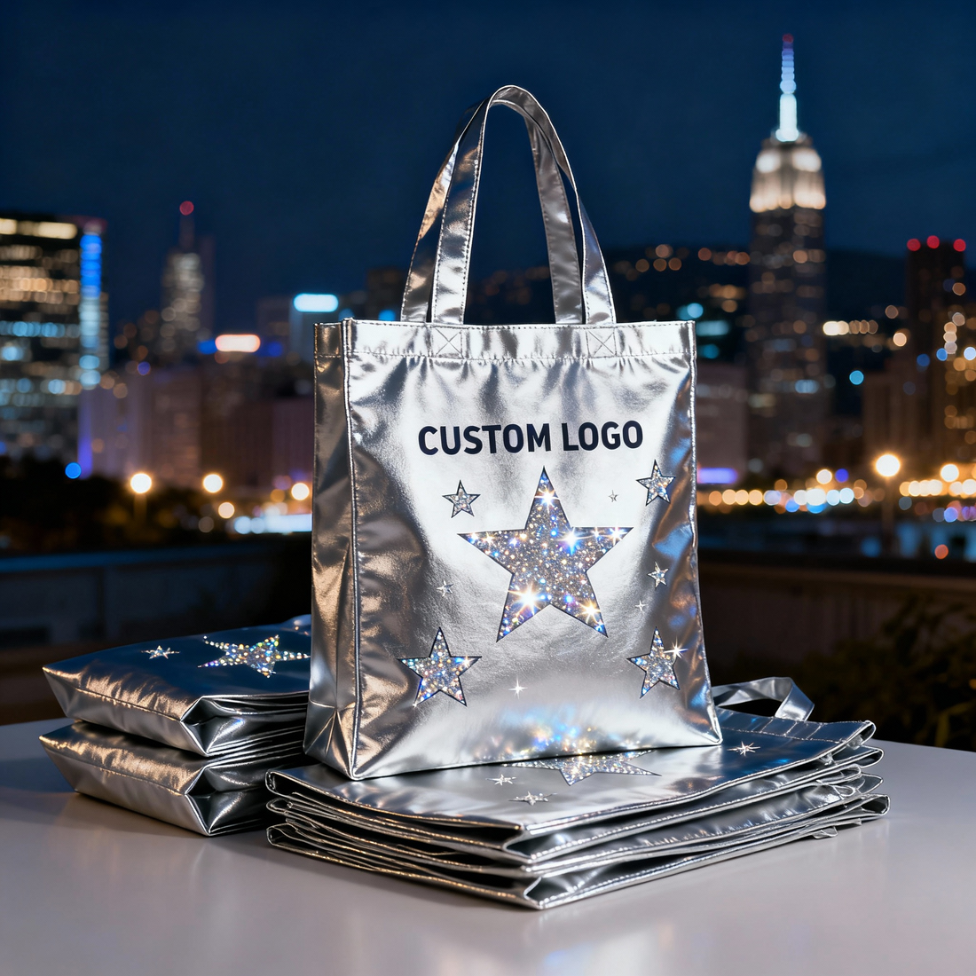 Shiny Gold Nonwoven Bag